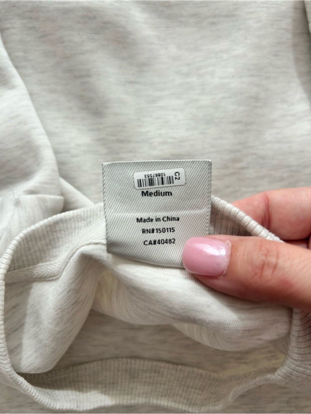 Varley Maple DoubleSoft Drawstring Crew Neck Dress Ash Medium Like New - Picture 6 of 9